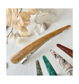 Pika & Bear Ibis Extended Bird Beak Gold Hair Claw by Pika & Bear