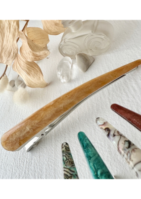Pika & Bear Ibis Extended Bird Beak Gold Hair Claw by Pika & Bear