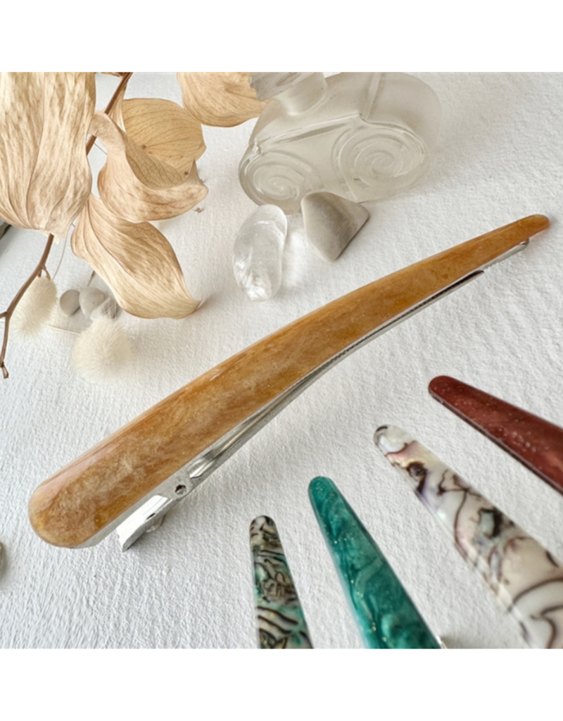 Pika & Bear Ibis Extended Bird Beak Gold Hair Claw by Pika & Bear