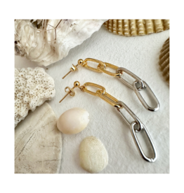 Pika & Bear Montmatre Paperclip Chain Earrings by Pika & Bear