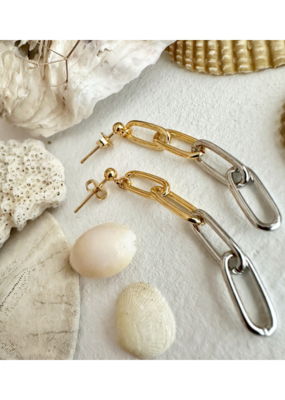 Pika & Bear Montmatre Paperclip Chain Earrings by Pika & Bear