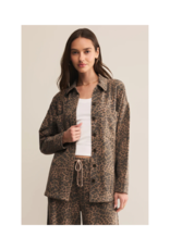 Z Supply All Day Leopard Jacket in Desert Tan by Z Supply