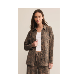 Z Supply All Day Leopard Jacket in Desert Tan by Z Supply