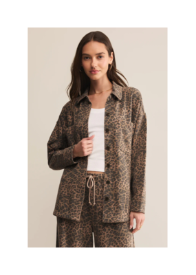 Z Supply All Day Leopard Jacket in Desert Tan by Z Supply