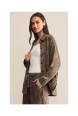 Z Supply All Day Leopard Jacket in Desert Tan by Z Supply