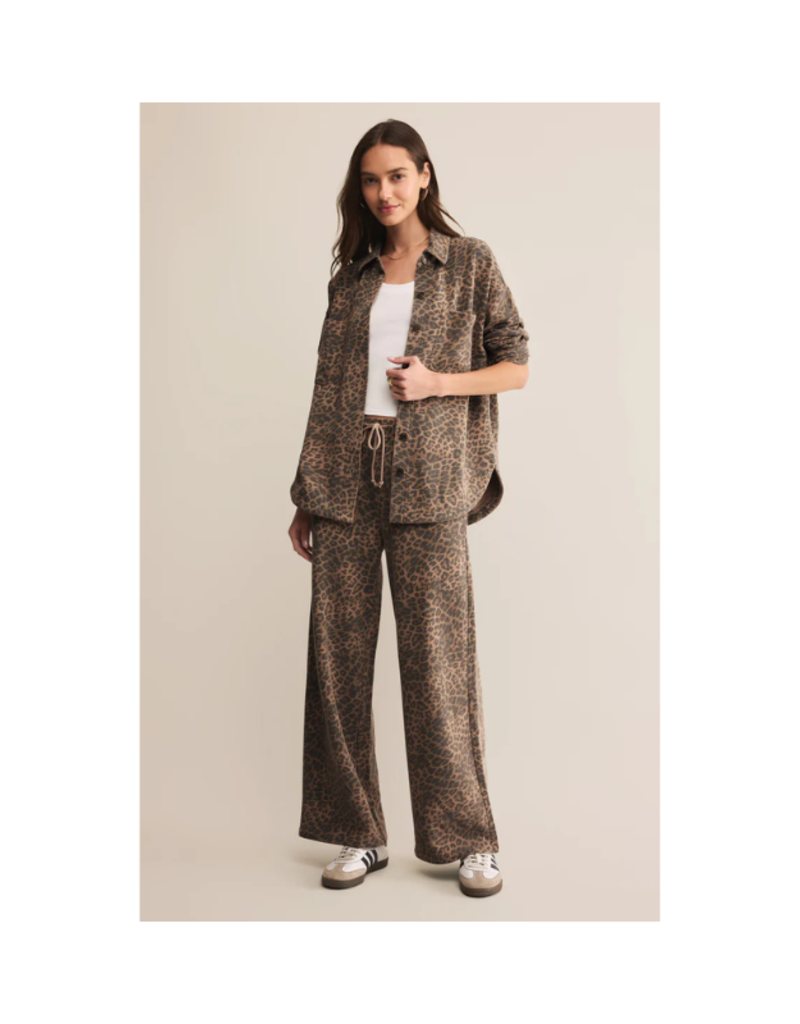 Z Supply All Day Leopard Jacket in Desert Tan by Z Supply
