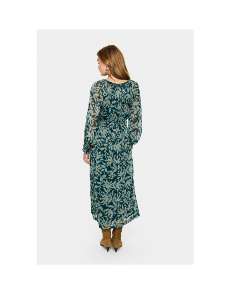 Saint Tropez Maxine Dress in Pine Autumn Floral by Saint Tropez