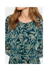 Saint Tropez Maxine Dress in Pine Autumn Floral by Saint Tropez