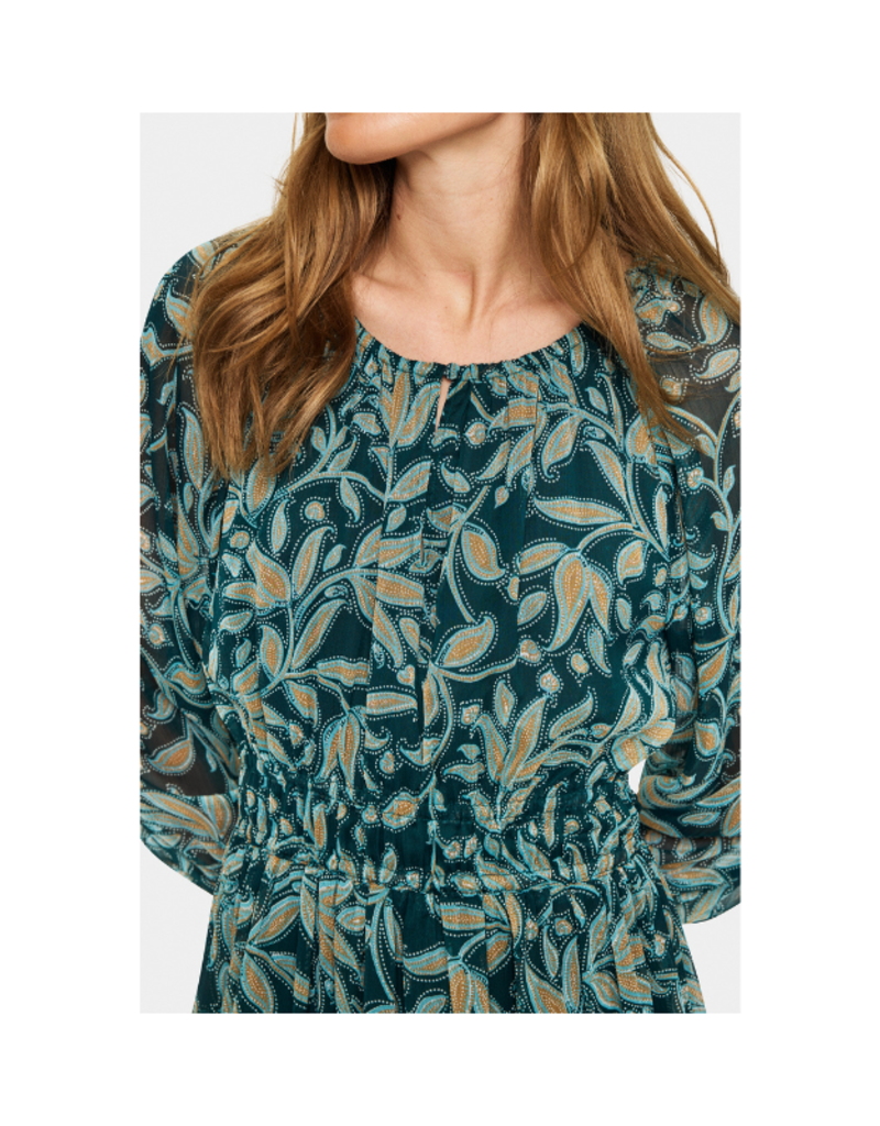 Saint Tropez Maxine Dress in Pine Autumn Floral by Saint Tropez