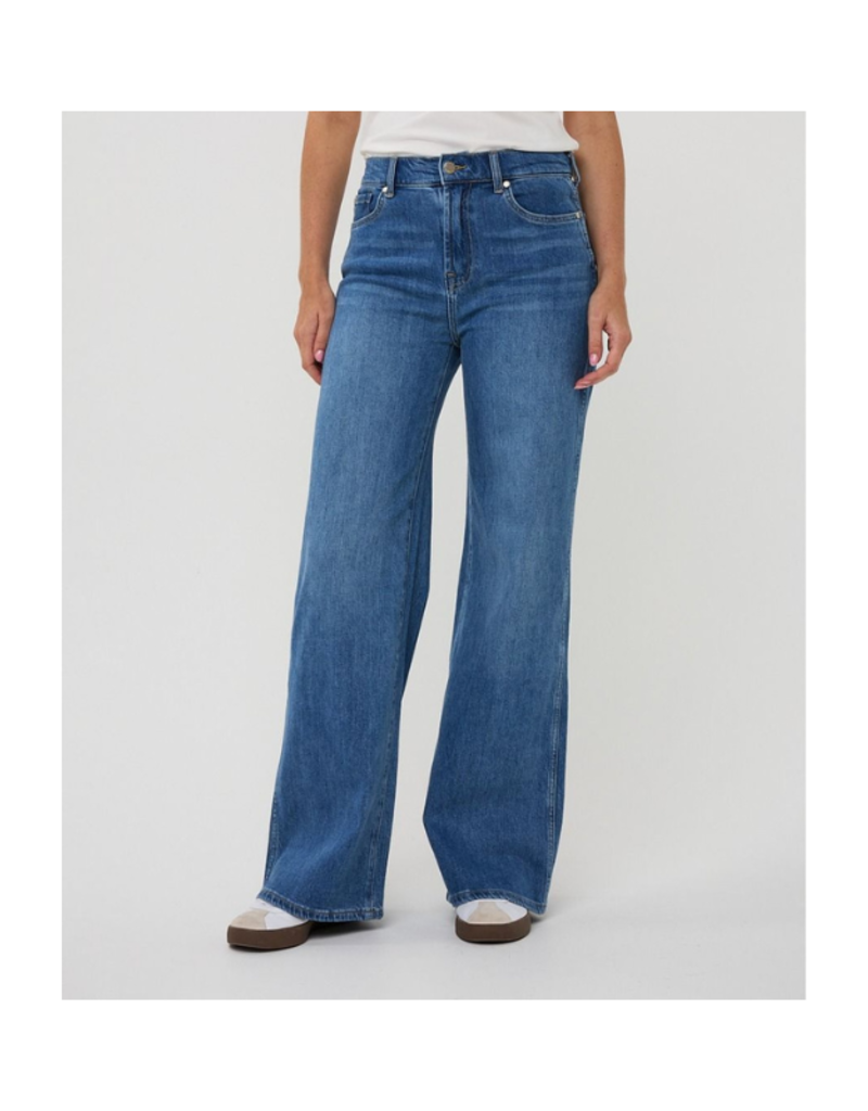 Esqualo Wide Leg Jeans in Blue Wash by Esqualo
