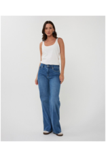 Esqualo Wide Leg Jeans in Blue Wash by Esqualo