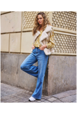 Esqualo Wide Leg Jeans in Blue Wash by Esqualo
