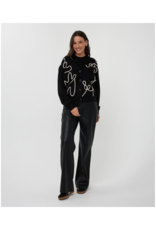 Esqualo Tape Patch Cardigan in Black by Esqualo