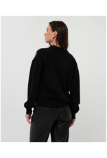 Esqualo Tape Patch Cardigan in Black by Esqualo
