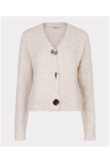 Esqualo Fancy Button Cardigan in Off White by Esqualo