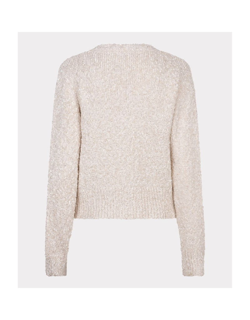Esqualo Fancy Button Cardigan in Off White by Esqualo