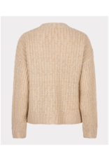 Esqualo Oversize Lurex Cardigan in Light Sand by Esqualo