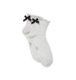 ICHI Mogge Socks in Light Grey by ICHI