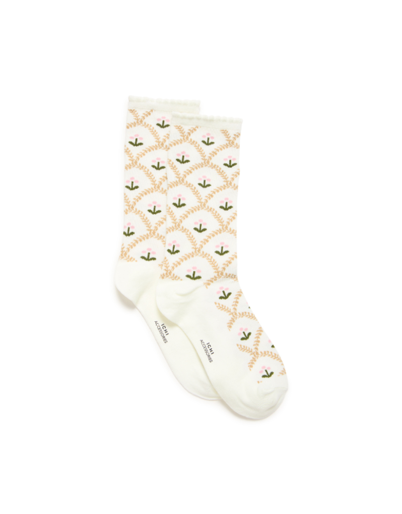 ICHI Floral Socks by ICHI