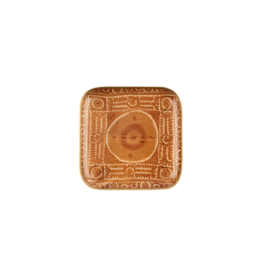 Indaba Trading Sunset Suzani Enameled Tray Square
