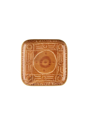 Indaba Trading Sunset Suzani Enameled Tray Square