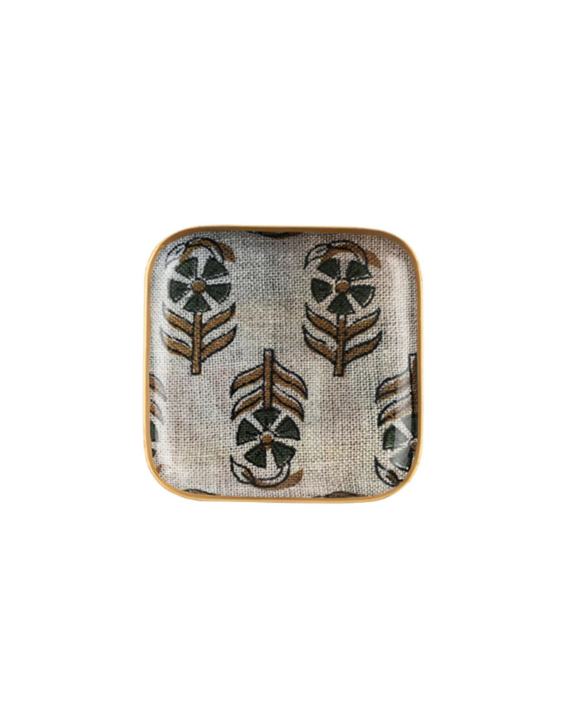 Indaba Trading Chameli Enameled Square Tray