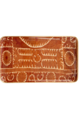 Indaba Trading Sunset Suzani Enameled Rectangle Tray Medium