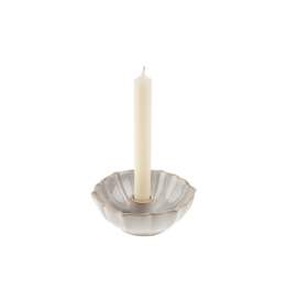 Indaba Trading Lotus Candleholder in White