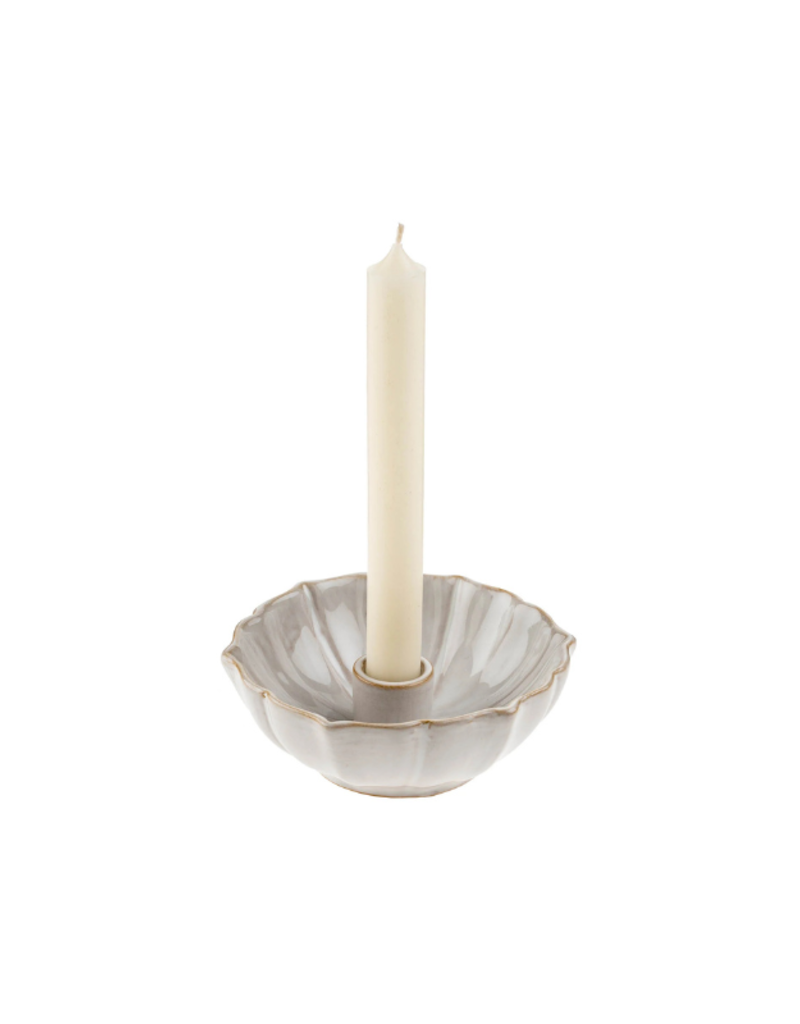 Indaba Trading Lotus Candleholder in White