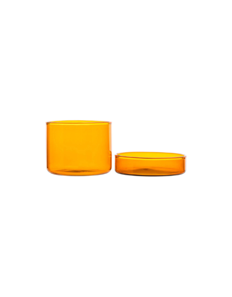 Storage Tin in Orange Rainbow Small
