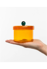 Storage Tin in Orange Rainbow Large