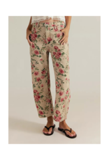 Free People Deep Trance Printed Jeans in Cream by Free People