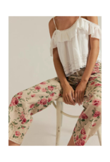 Free People Deep Trance Printed Jeans in Cream by Free People