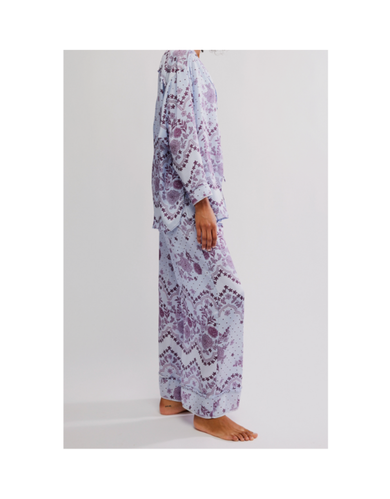 Free People Dreamy Days Pajama in Set Seasky Blue by Free People