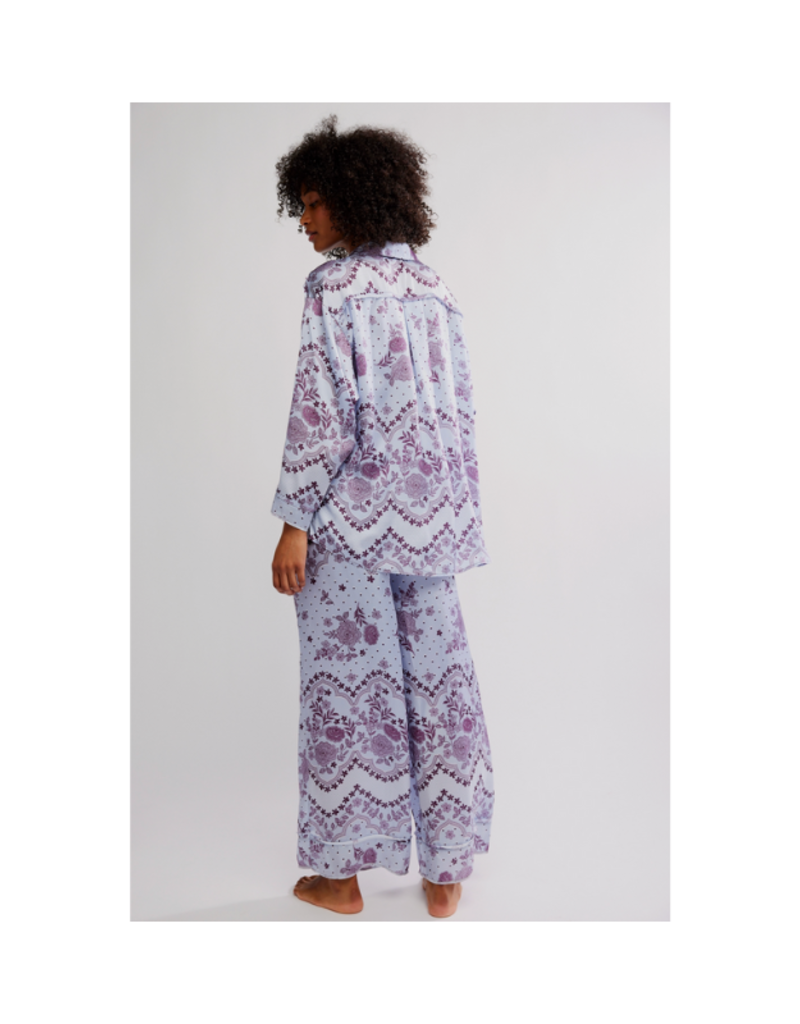 Free People Dreamy Days Pajama in Set Seasky Blue by Free People