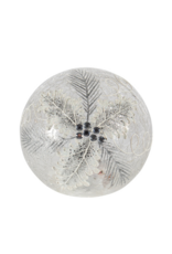 Clear & White Holly LED Globe