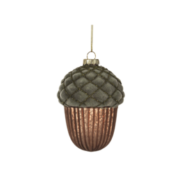 Felt Brown & Green Acorn Ornament