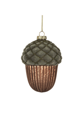 Felt Brown & Green Acorn Ornament