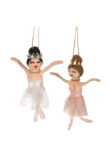 White & Pink Ballerina Ornaments Assorted