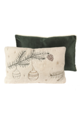 White Fur Pine Pillow