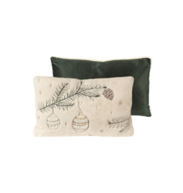 White Fur Pine Pillow