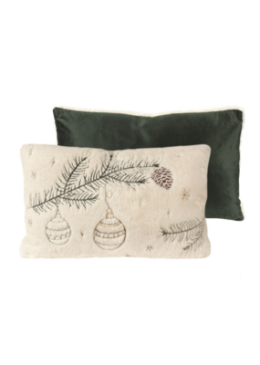 White Fur Pine Pillow