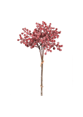 Frosted Red Berry Spray