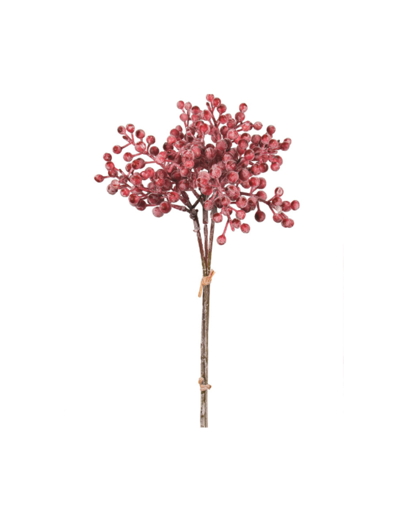 Frosted Red Berry Spray