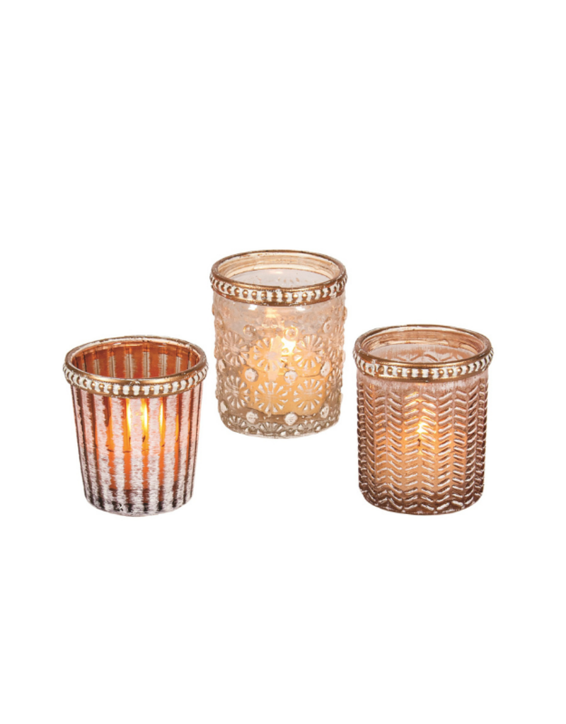 Brass Ivory Tealight Holder