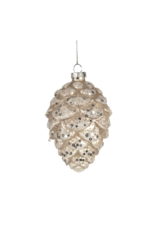 Silver Mercury Pinecone Ornament