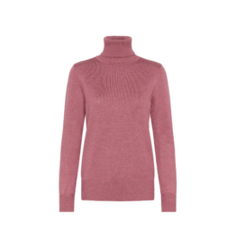 Saint Tropez Mila Turtleneck in Red Violet Melange by Saint Tropez
