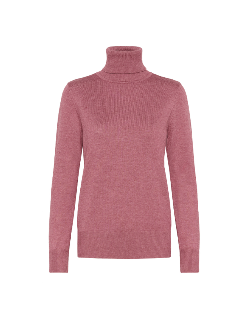 Saint Tropez Mila Turtleneck in Red Violet Melange by Saint Tropez
