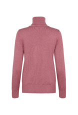 Saint Tropez Mila Turtleneck in Red Violet Melange by Saint Tropez