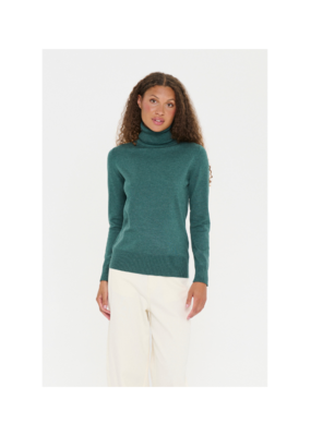Saint Tropez Mila Turtleneck in June Bug Melange by Saint Tropez